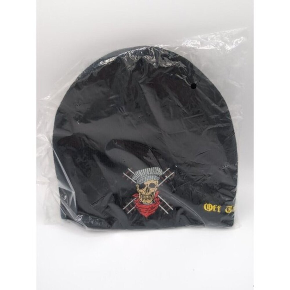 Black Off The Rails Train Beanie